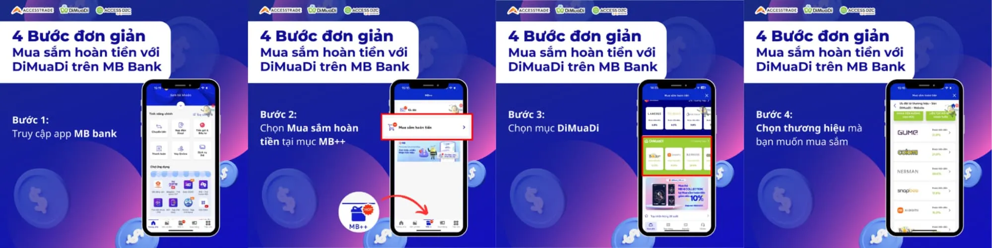 Ứng dụng DiMuaDi đã có mặt trên App MB Bank – Mở ra thời đại mới cho doanh nghiệp