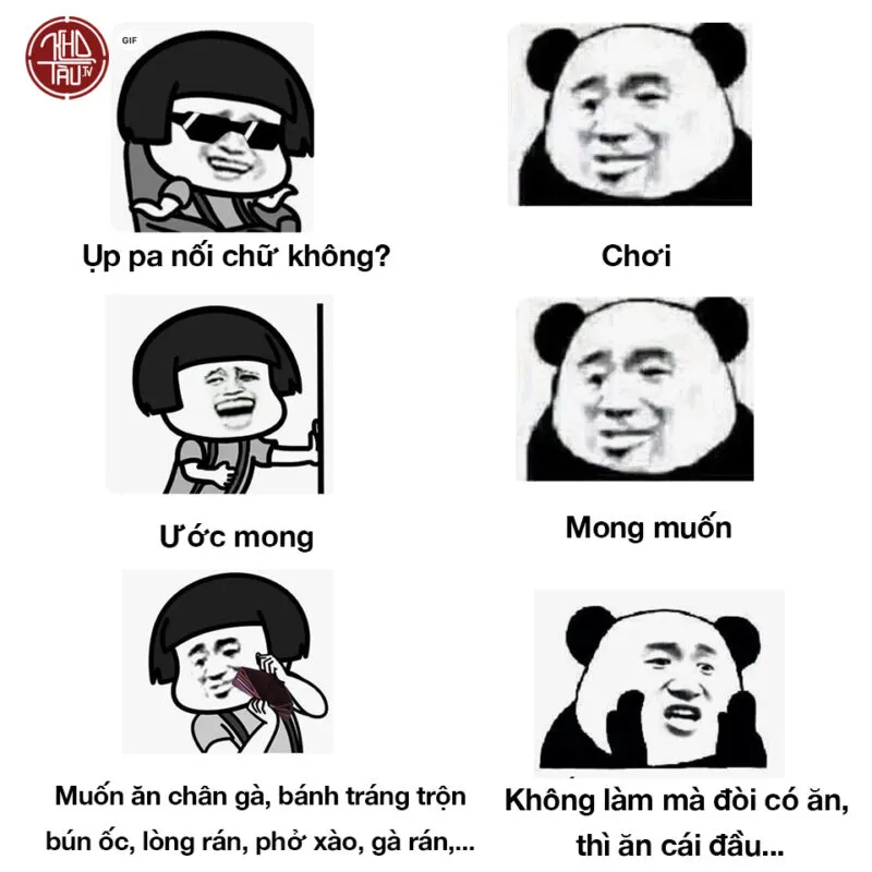 Biểu tượng hài hước từ ảnh gấu trúc meme khuấy đảo mạng xã hội