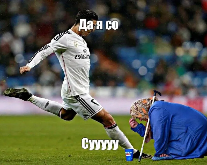 Bộ ảnh của siêu sao bóng đá meme Ronaldo khi gặp gỡ văn hóa meme