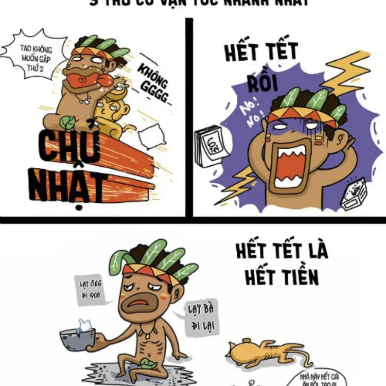 Bộ ảnh meme hết tiền nỗi ám ảnh của học sinh sinh viên xa nhà