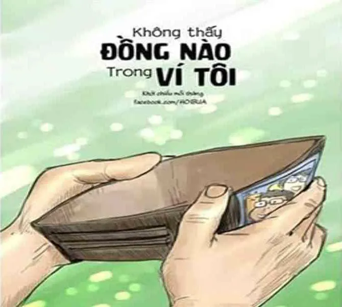 Bộ ảnh meme hết tiền nỗi ám ảnh của học sinh sinh viên xa nhà