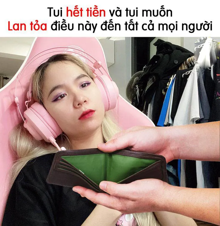 Bộ ảnh meme hết tiền nỗi ám ảnh của học sinh sinh viên xa nhà