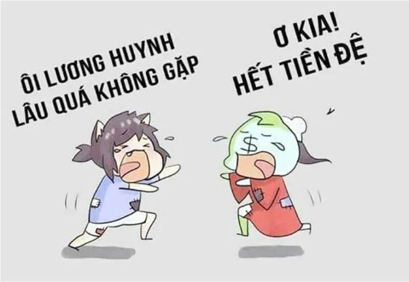 Bộ ảnh meme hết tiền nỗi ám ảnh của học sinh sinh viên xa nhà