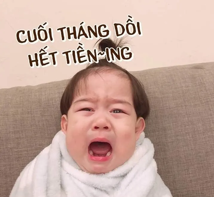 Bộ ảnh meme hết tiền nỗi ám ảnh của học sinh sinh viên xa nhà