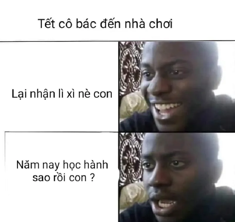 Bộ ảnh meme Tết độc đáo với các tình huống dở khóc dở cười