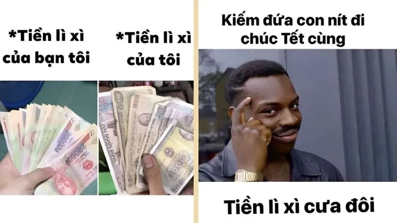 Bộ ảnh meme Tết độc đáo với các tình huống dở khóc dở cười