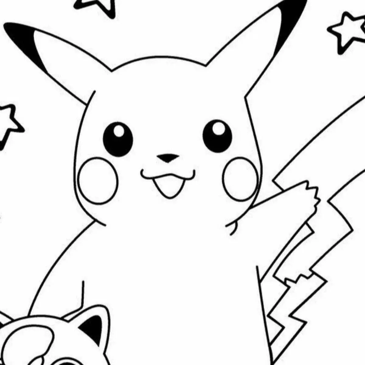 Bộ sưu tập tranh tô màu Pikachu siêu cute và dễ thương dành cho bé 