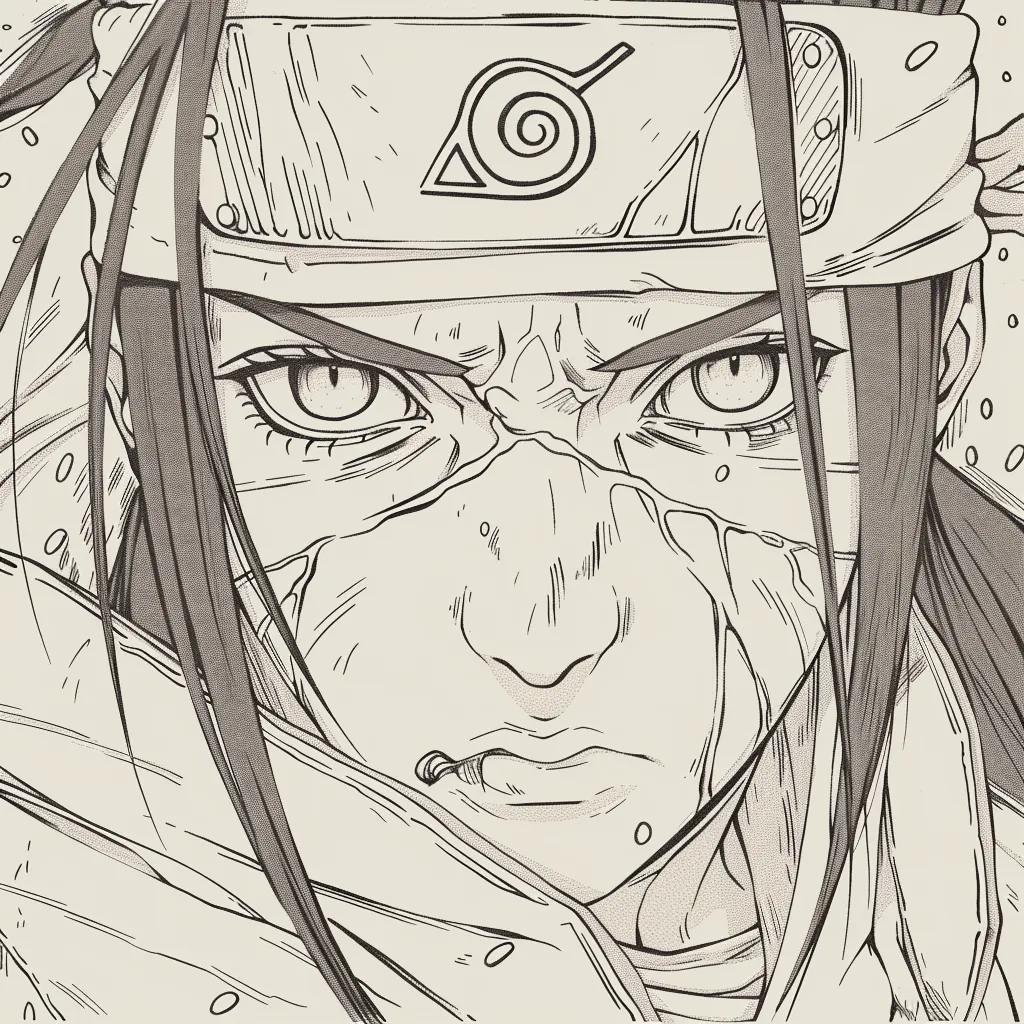 Bộ tranh tô màu Itachi siêu ngầu dành cho bé