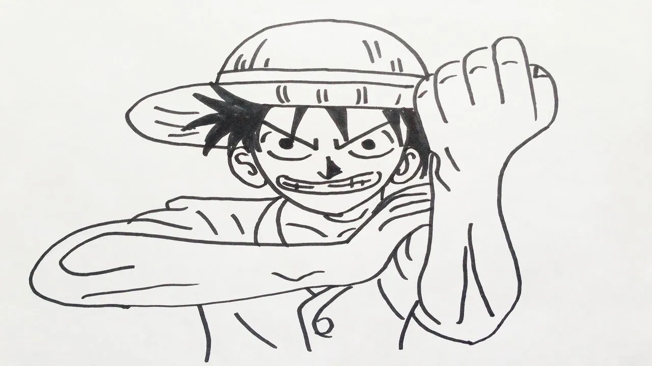 Bộ tranh tô màu luffy siêu đẹp và ngầu cho bé