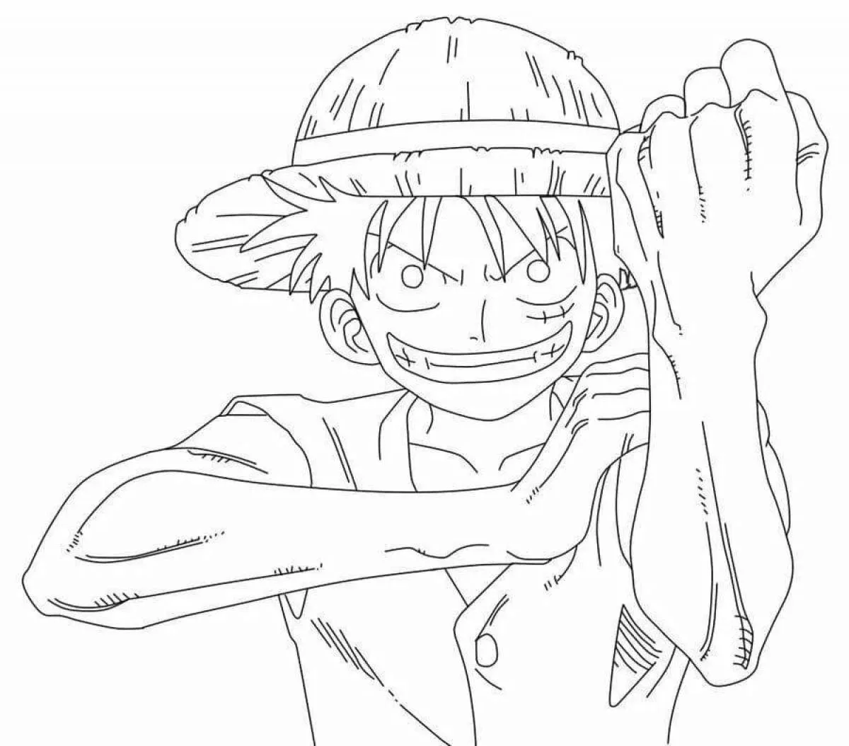 Bộ tranh tô màu luffy siêu đẹp và ngầu cho bé