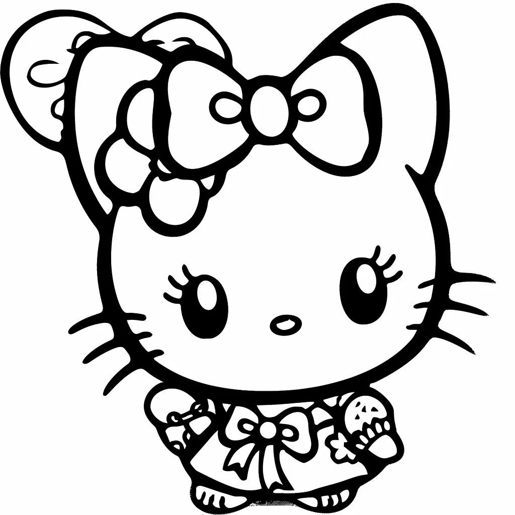 Bộ tranh tô màu Sanrio siêu đáng yêu và dễ thương cho bé