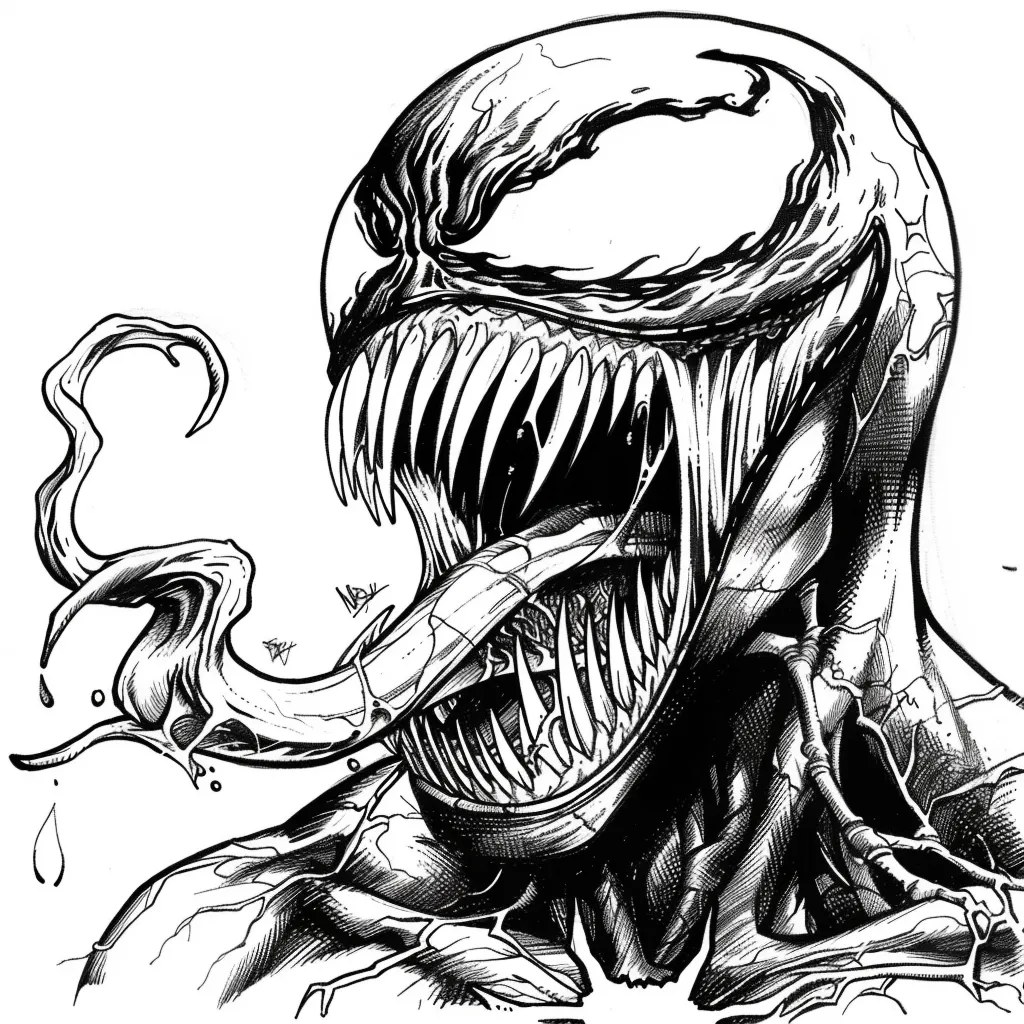 Bộ tranh tô màu Venom dành cho bé