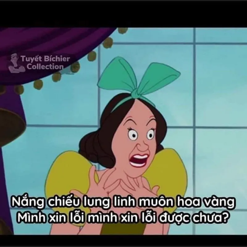 Hình meme xin lỗi hài hước giúp bạn xoa dịu mọi bực tức căng thẳng