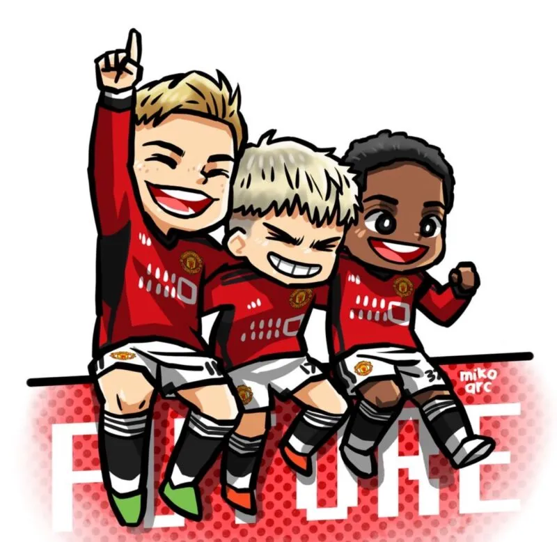 Khám phá bộ ảnh chibi manchester united cute nhất cho người yêu bóng đá