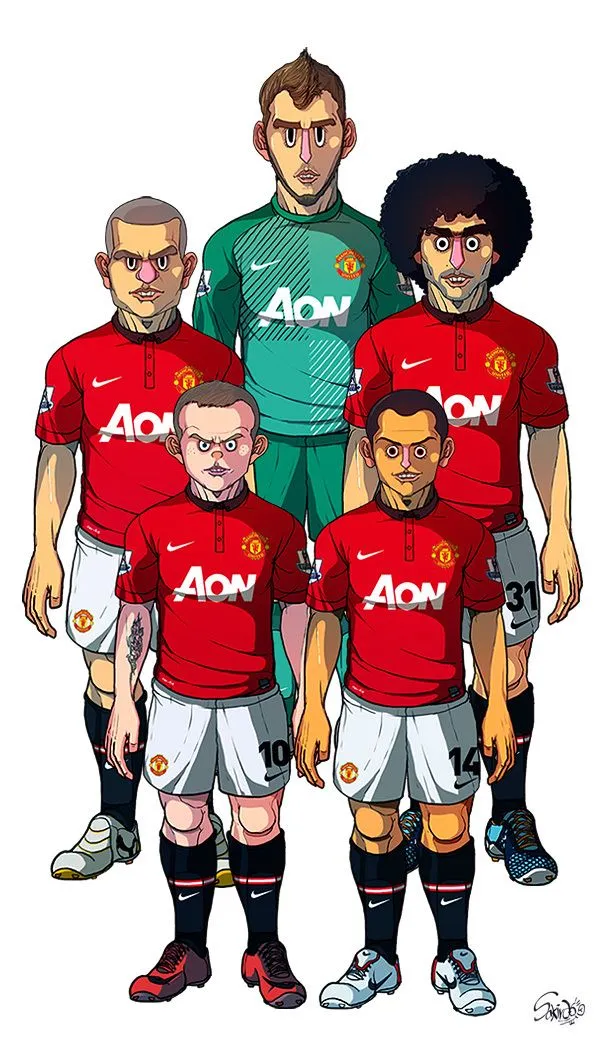 Khám phá bộ ảnh chibi manchester united cute nhất cho người yêu bóng đá