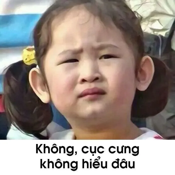 Meme không hiểu với biểu cảm ngơ ngác khi trí óc không load kịp