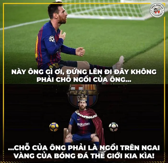 Những hình ảnh Messi meme bá đạo về bóng đá và cuộc sống