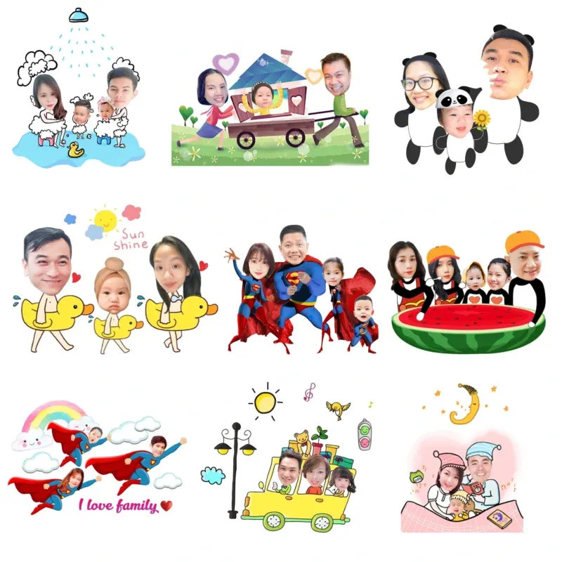 Top những ảnh chibi ghép mặt đẹp cute dễ thương nhất