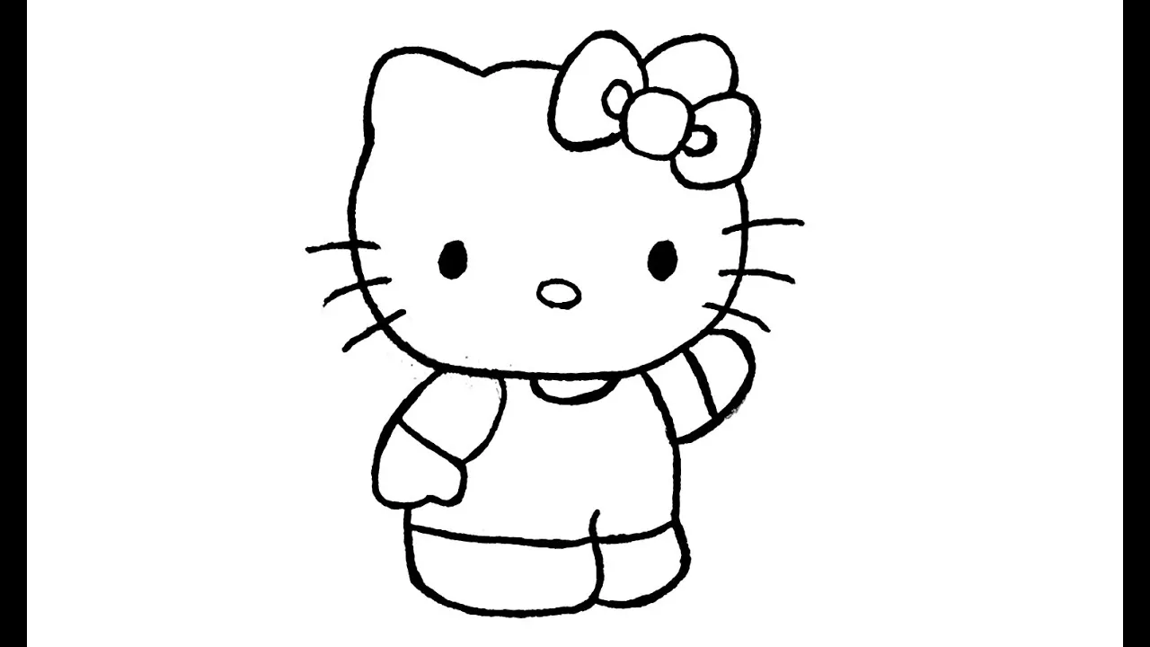 Tranh tô màu hello kitty