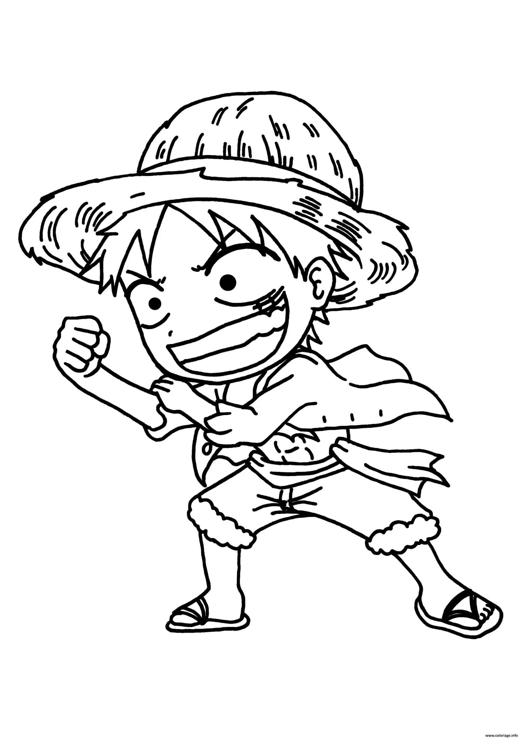 Tranh tô màu one piece siêu ngầu và đẹp cho bé